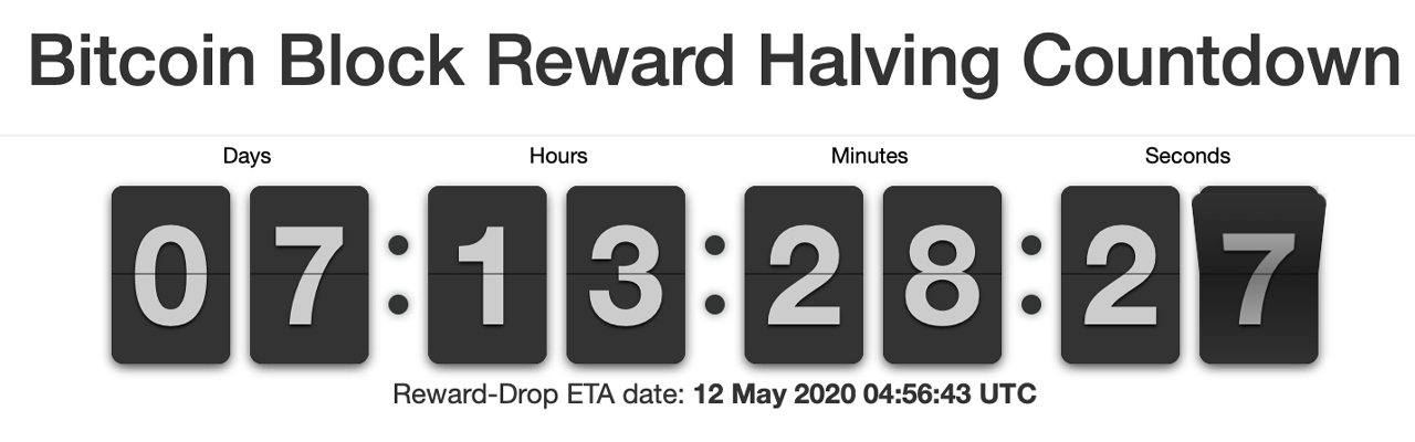 7 Days Left Until the Great Bitcoin Halving: Hashrate Jumps Over 140 Exahash, Miner's Hoard
