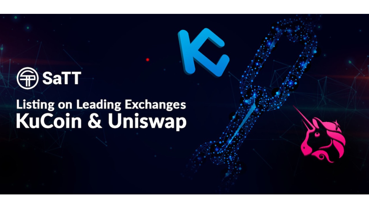 SaTT Smart Advertising Token Announces Listing on Leading Crypto Exchanges, KuCoin and Uniswap