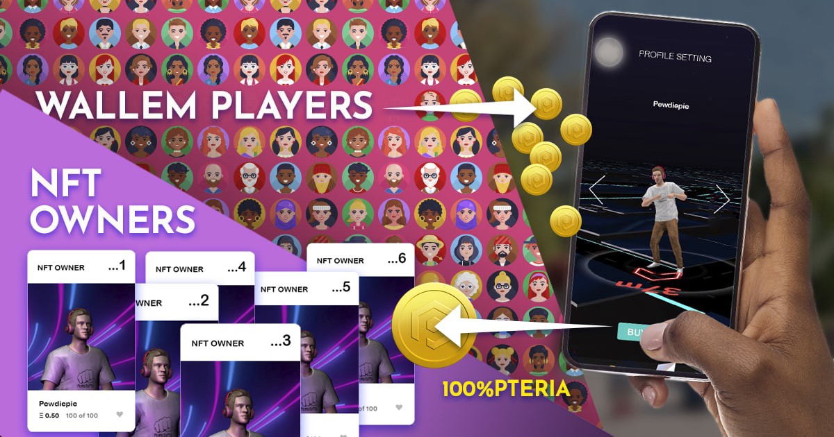 Pewdiepie Joins the Blockchain AR Game Wallem, Players Can Buy Youtube Star's NFT Skin