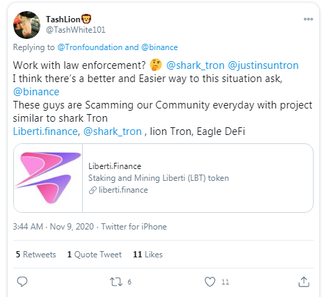 Sharktron Defi Project Devs in Exit Scam:Tron Foundation Says Part of Missing Funds Now Frozen