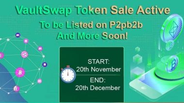VaultSwap Announces Its Token Sales and Exchange Listings