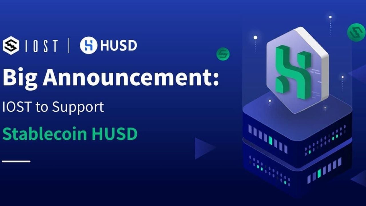 IOST in the First Batch to Support HUSD Stablecoin