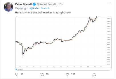 Veteran Trader Peter Brandt Suggests BTC Will Peak at $200k but Hints of Possible Deep Prices Corrections Along the Way