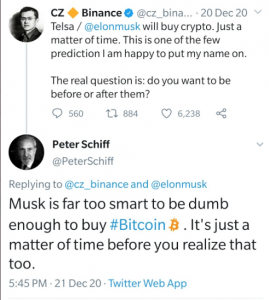 Haunted by Past Elon Musk Predictions, Gold Bug Peter Schiff Tears Into Tesla's BTC Acquisition