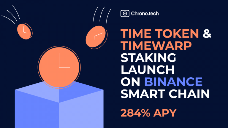 TIME Tokens and TimeWarp Staking Launch on Binance Smart Chain