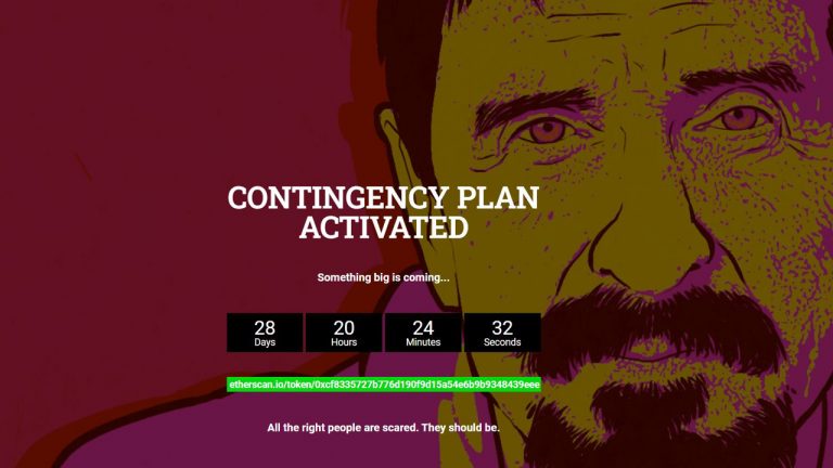 Mysterious John McAfee Website Appears for Two Days — Whackd Token Climbs Over 700%