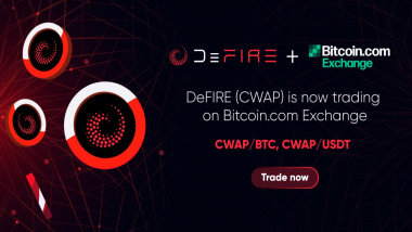 DeFire (CWAP) Token Is Now Listed on Bitcoin.com Exchange