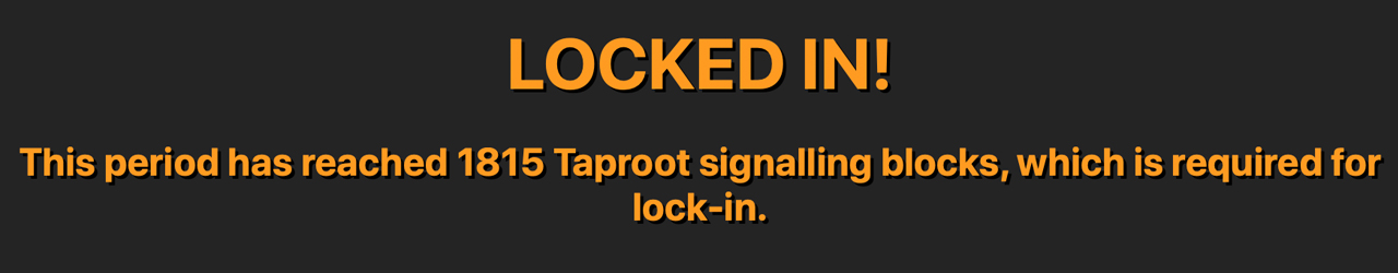  Se logró el bloqueo de Taproot: la red de Bitcoin se configurará para activar la actualización más grande en cuatro años 