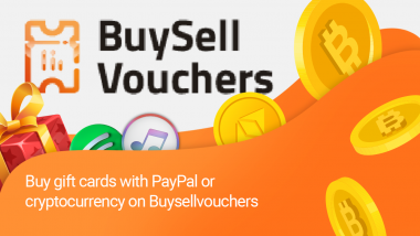Buy Gift Cards With PayPal or Cryptocurrency on Buysellvouchers