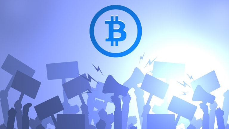 Group of Salvadorans Take to the Streets to Protest El Salvador’s New Bitcoin...