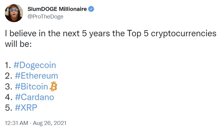 Dogecoin Millionaire Says He's Going 'All in' on Cardano — Bullish on Both DOGE and ADA