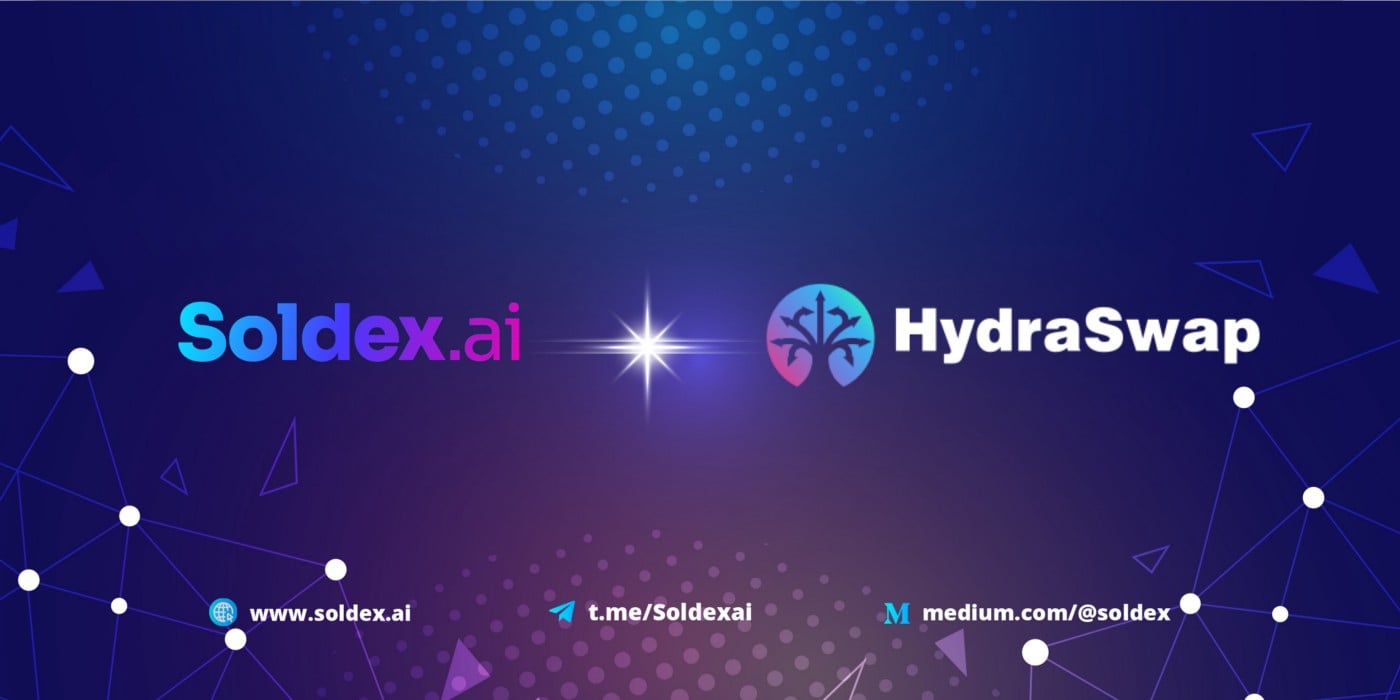 AI-Powered Decentralized Exchange Soldex Announces a Partnership With HydraSwap
