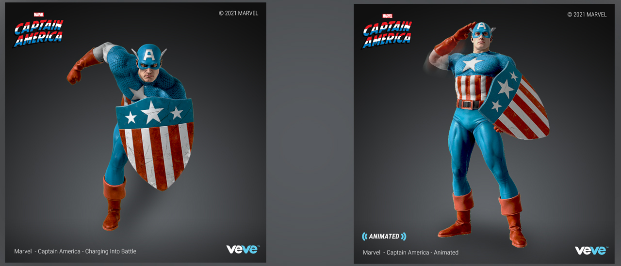 vevesss Marvel to Drop Captain America NFT Statues, Fully Readable Amazing Spider Man #1 NFTs
