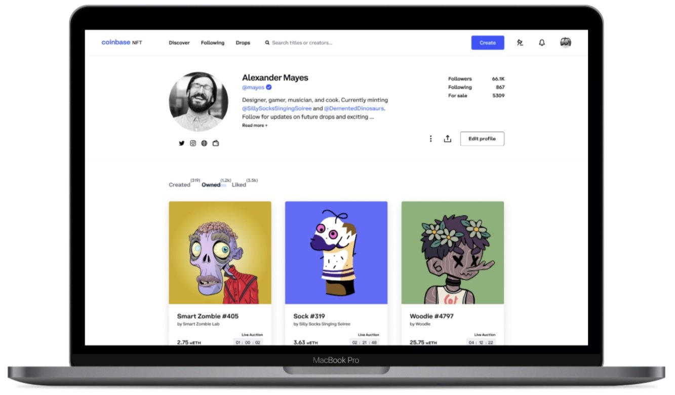 Coinbase Launches NFT Marketplace with Social Features to Grow Creator Community 'Exponentially'