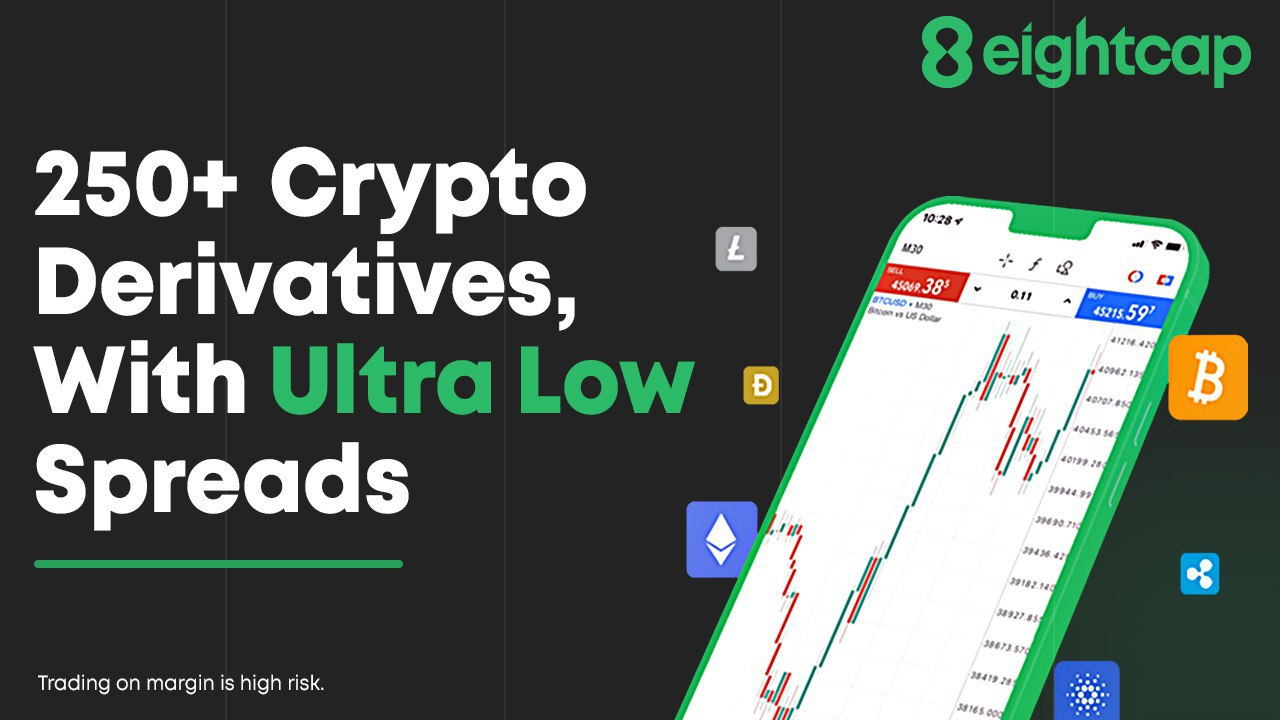 Eightcap Launches Impressive Award-Winning Crypto Derivatives Offering with Ultra-Low Spreads