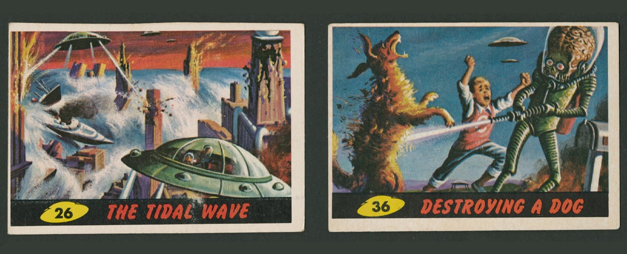 Topps Releases NFTs Featuring Science Fiction-Themed Collectible Card Series Mars Attacks