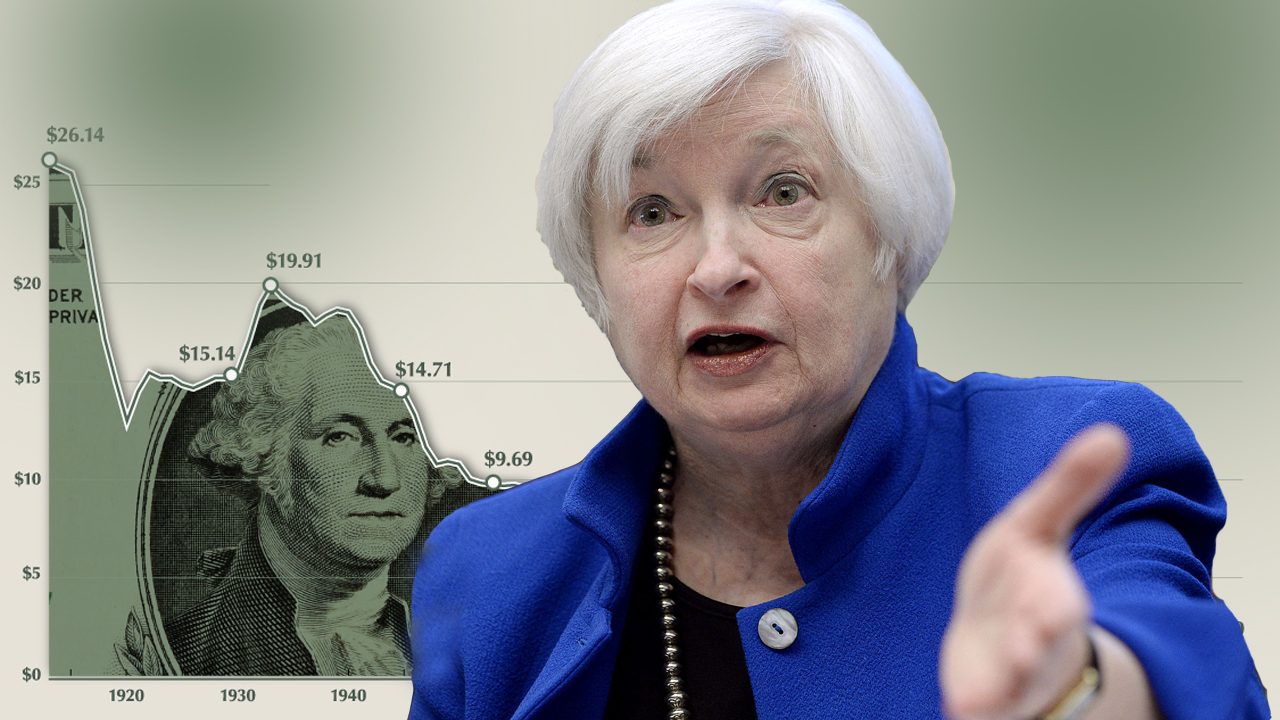 As the Dollar's Purchasing Power Drops, Janet Yellen Stresses 'Pandemic Calls the Shots' for the Economy, Inflation