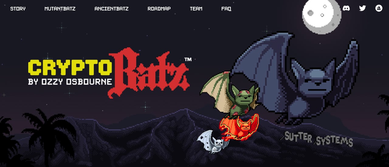 Ozzy Osbourne unveils Cryptobatz NFT project in homage to his iconic bat bite