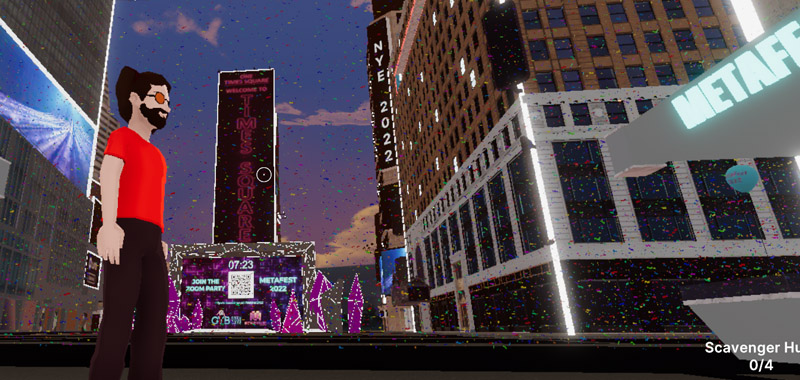 ปาร์ตี้ Metaverse NYE: วันส่งท้ายปีเก่าของ Decentraland เพื่อสร้าง One Times Square, Paris Hilton ถึง DJ ใน Roblox