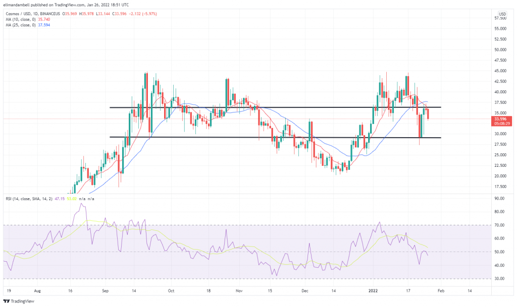 Technical Analysis: Cosmos Decline Continues, as Polygon Surges