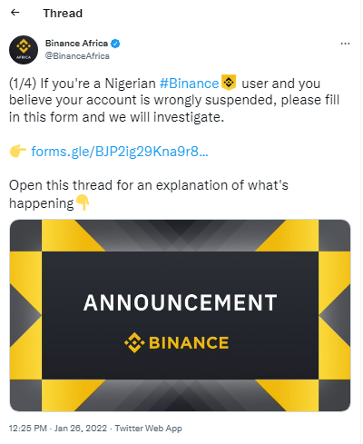 Los usuarios nigerianos le dicen a Binance que 'deje de estafar': la plataforma de intercambio niega la acusación