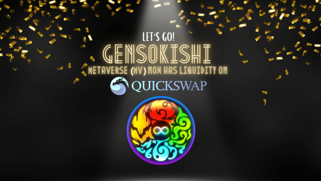 ​​GensoKishi Online’s MV (Metaverse) Token to Be Listed on QuickSwap (DEX)