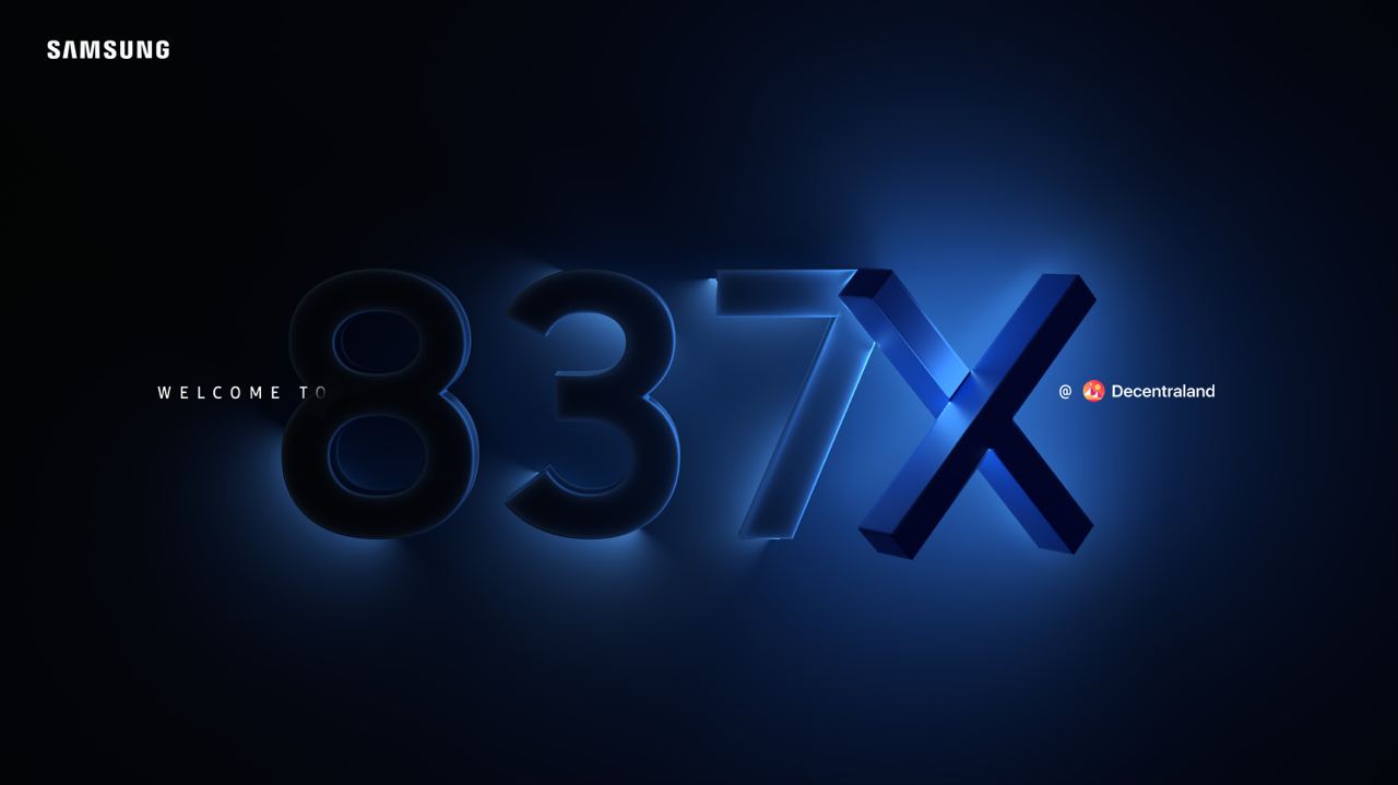 Samsung onthult virtuele winkel 837X in Decentraland Metaverse met NFT-badges en theater