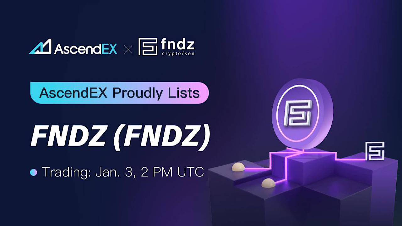 AscendEX Lists FNDZ