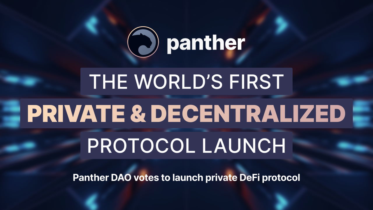Decentralized Protocol Launch: Panther DAO Votes to Launch Private DeFi Protocol End of January