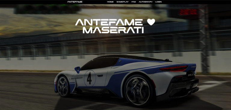 Win a MASERATI MC Special Edition as Race-to-Earn Game ANTEFAME Celebrates MASERATI Partnership