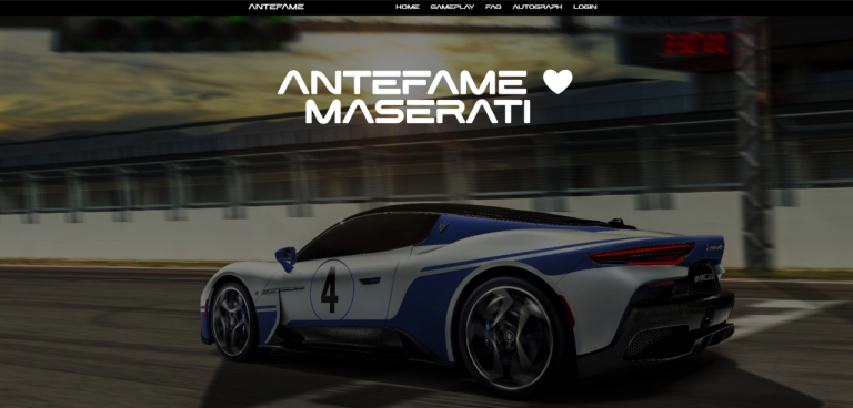 Win a MASERATI MC Special Edition as Race-to-Earn Game ANTEFAME Celebrates MA...