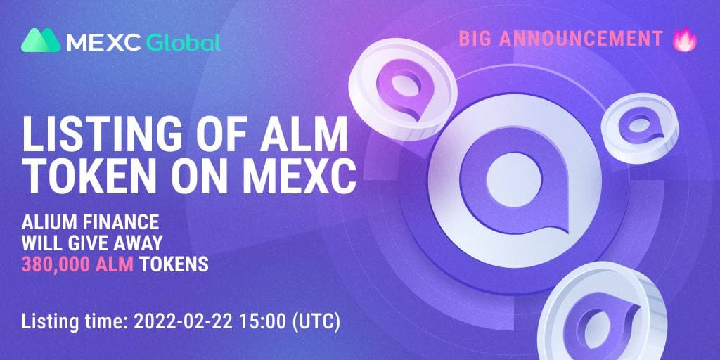 Alium Finance Will Give Away 380,000 ALM Tokens in Honor of Listing on the MEXC Exchange – Press release Bitcoin News