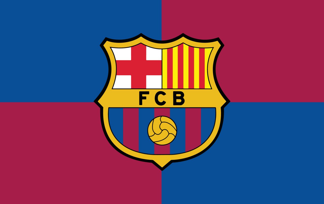 barcelona team flag FCB