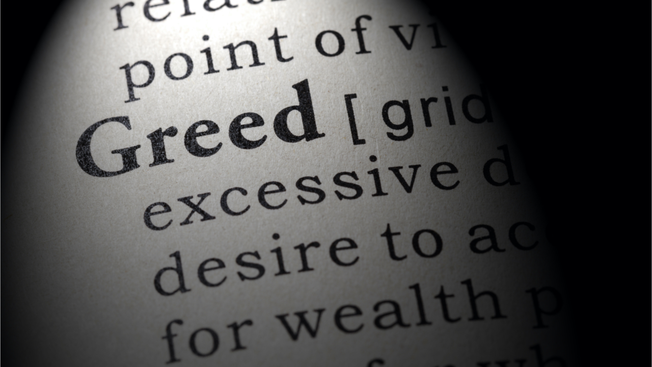 Crypto Fear and Greed Index Hits 'Greed' for the First Time in 4 Months