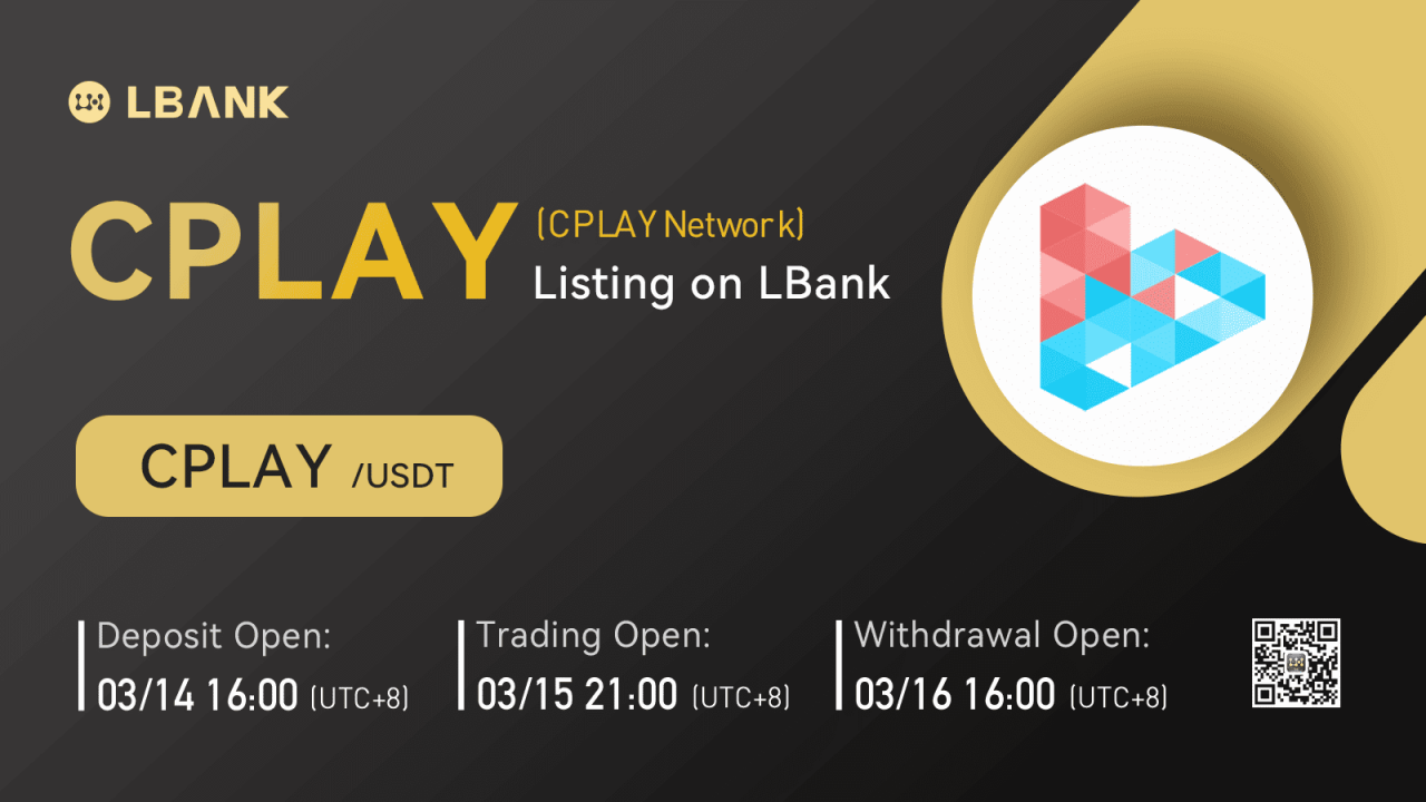 unnamed 12 1280x720 CPLAY Network (CPLAY) Is Now Available for Trading on LBank Exchange