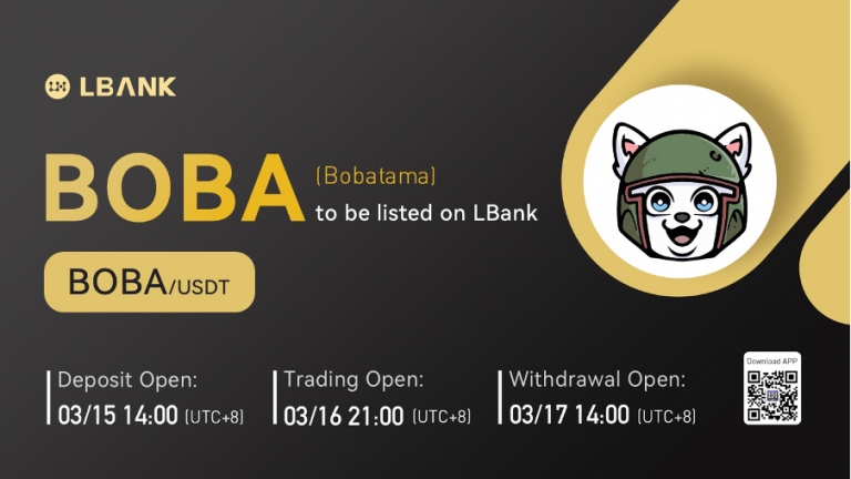 Bobatama (BOBA) Is Now Available for Trading on LBank Exchange