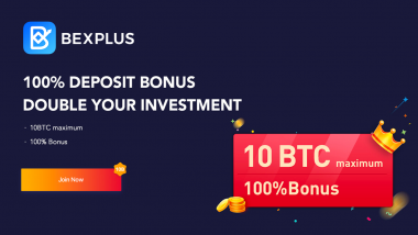 Bexplus Exchange Offers 100% Deposit Bonus for ADA, DOGE, BTC, ETH, USDT, XRP