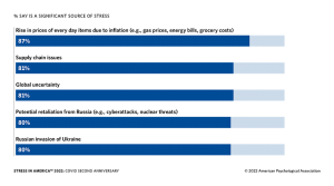 Survey Shows 87% of Americans Are Stressed About Inflation and Rising Costs of Everyday Goods Survey Shows 87% of Americans Are Stressed About Inflation and Rising Costs of Everyday Goods