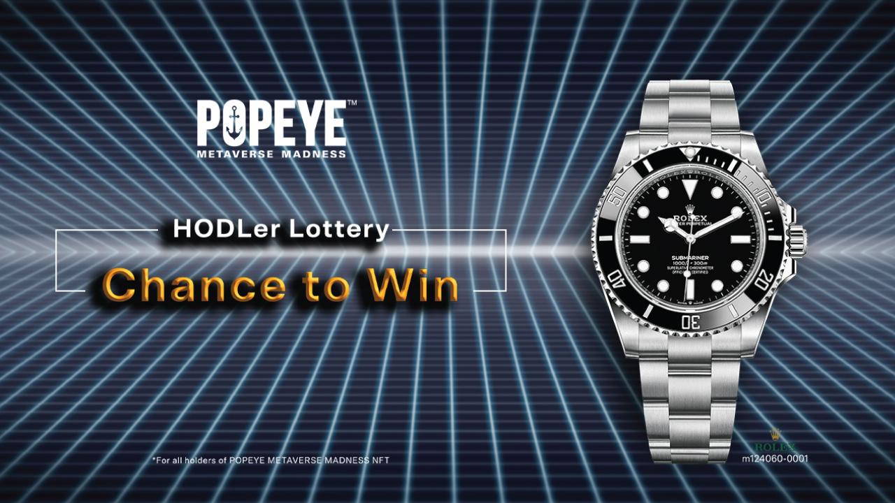 POPEYE METAVERSE MADNESS NFT HODLers Lottery Program and Details – Sponsored Bitcoin News