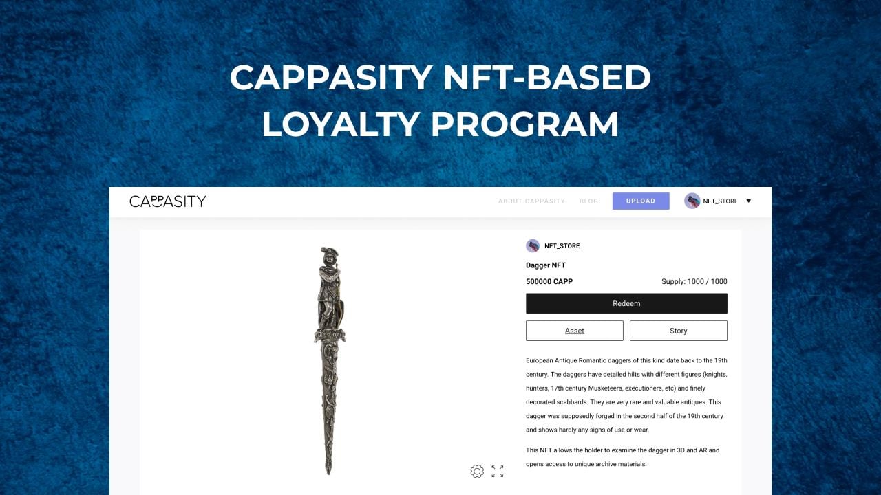 Cappasity to Launch the Solution for Creating NFT-Based Loyalty ProgramsBitcoin.com MediaBitcoin News