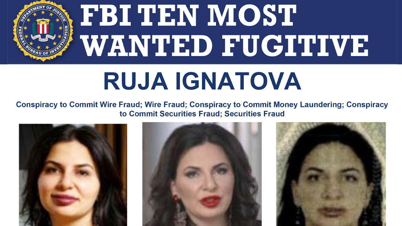 Onecoin's Co-Founder Ruja Ignatova Has Been Added to the FBI's 10 Most Wanted Fugitives List