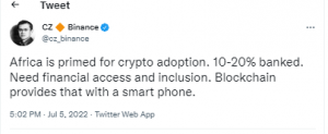 Binance CEO Meets Senegalese and Ivory Coast Presidents, Says 'Africa Is Primed for Crypto Adoption' Binance CEO Meets Senegalese and Ivory Coast Presidents, Says 'Africa Is Primed for Crypto Adoption'