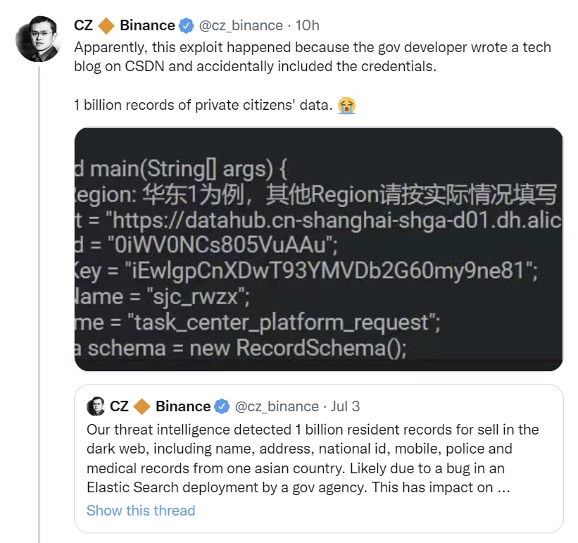Información personal filtrada de 1.000 millones de ciudadanos chinos a la venta por 10 bitcoins: hacker afirma que la policía de Shanghái la robó
