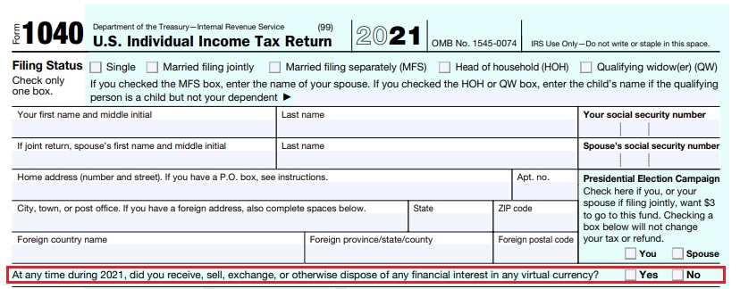 2021 Tax Form