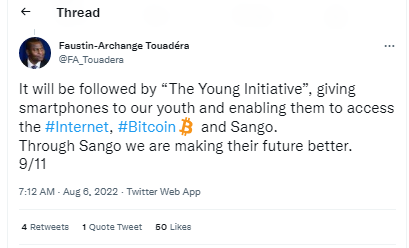 car twitter thread 2 | Central African Republic President Says Successful Launch of Sango Coin a Key Milestone | The Paradise News