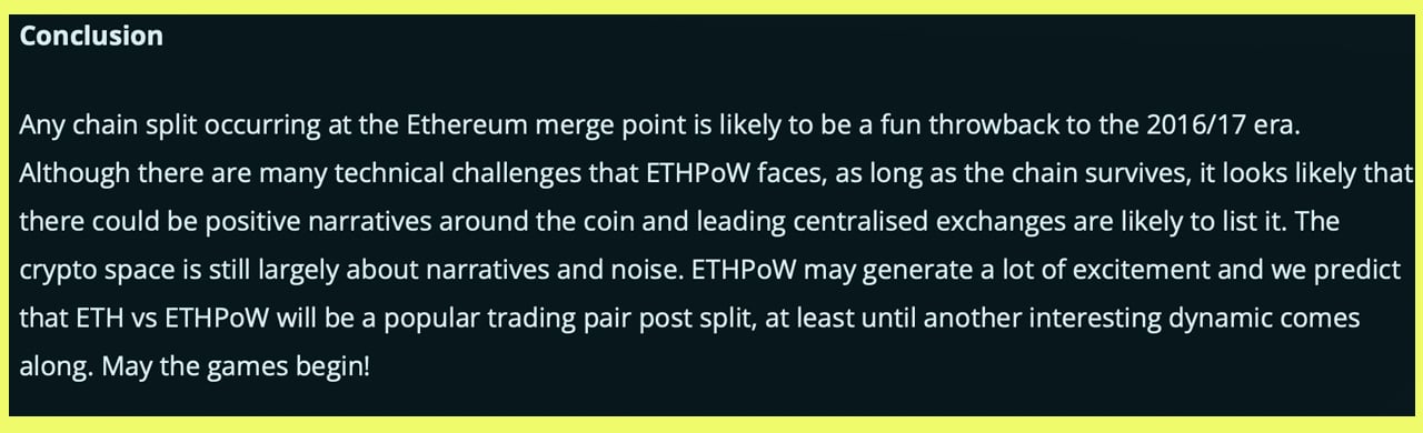 The idea of ​​a second Ethereum PoW chain is gaining momentum, as Poloniex lists 'potential forked' token markets