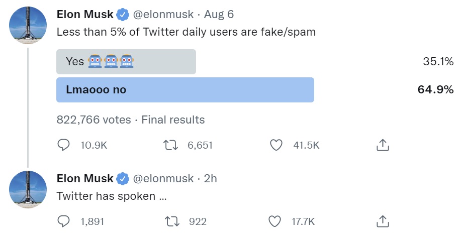 Elon Musk Challenges Twitter'S Ceo To Public Debate On Fake Accounts And Spam Bots - Coin Microscope