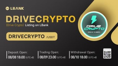 LBank Exchange Will List Drive Crypto (DRIVECRYPTO) on August 9, 2022