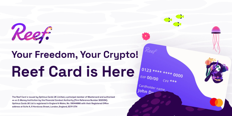 Reef’s Highly Anticipated Reef Card Is Officially Available for Crypto Holders