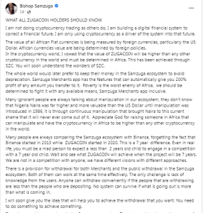 Zugacoin Controversy: Supposed Poverty Eradicating Cryptocurrency Criticized as Just Another Complex Nigerian Ponzi Scheme Zugacoin Controversy: Supposed Poverty Eradicating Cryptocurrency Criticized as Just Another Complex Nigerian Ponzi Scheme